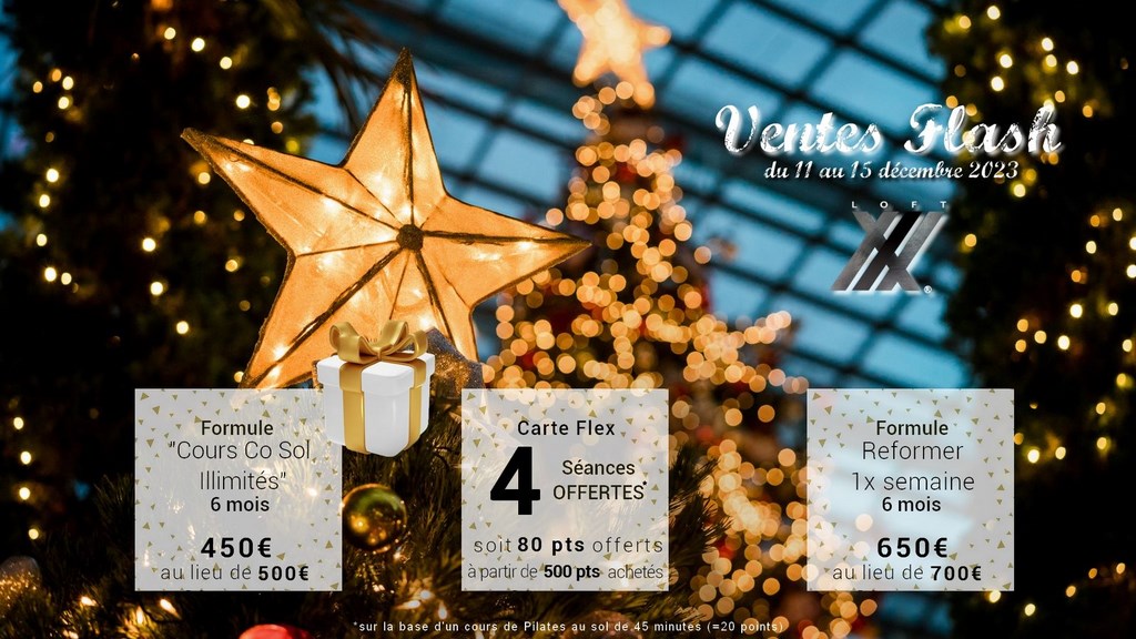promo Noël Pilates Blagnac 2023